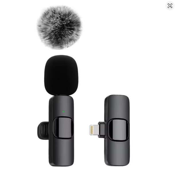 NEW Wireless Lavalier Microphone Audio Video Recording Mini Mic For iPhone Android Laptop Live Gaming Mobile Phone Microphone