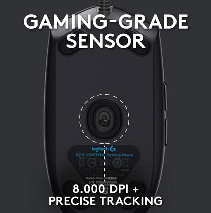 Logitech G102 Mouse USB Wired Gaming Mouse 8000 DPI Rainbow Optical Effect Screen For PC/Mac Computer and Laptop