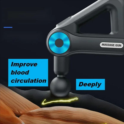 9 Heads 9 Gears Professional Total Fitness Massage Gun Small Golden Triangle Long Standby Massage Gun
